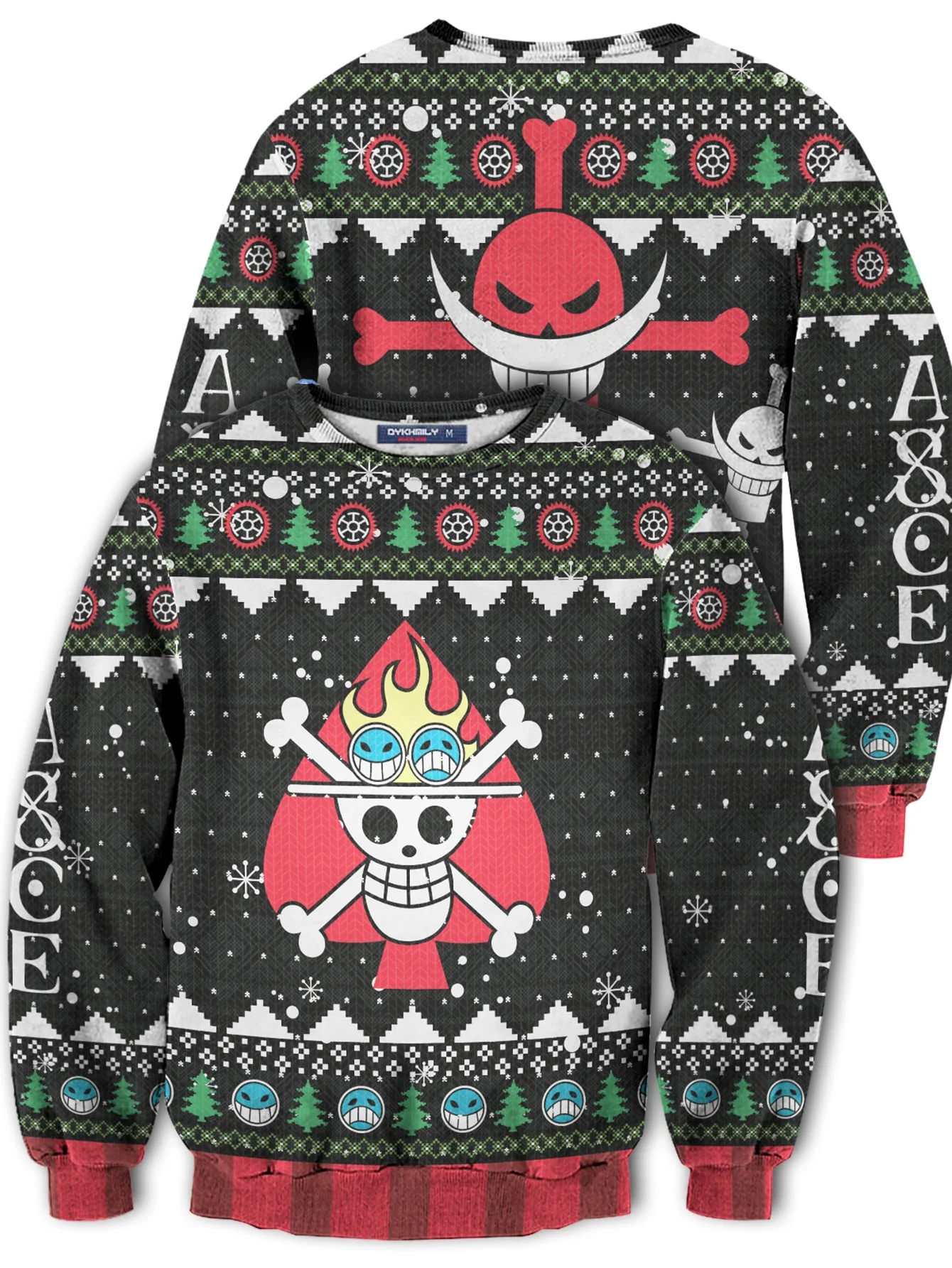 One Piece Pirate Fire Fist Ugly Christmas Sweater Perfect And Unique Gifts For Adults Kids On Christmas