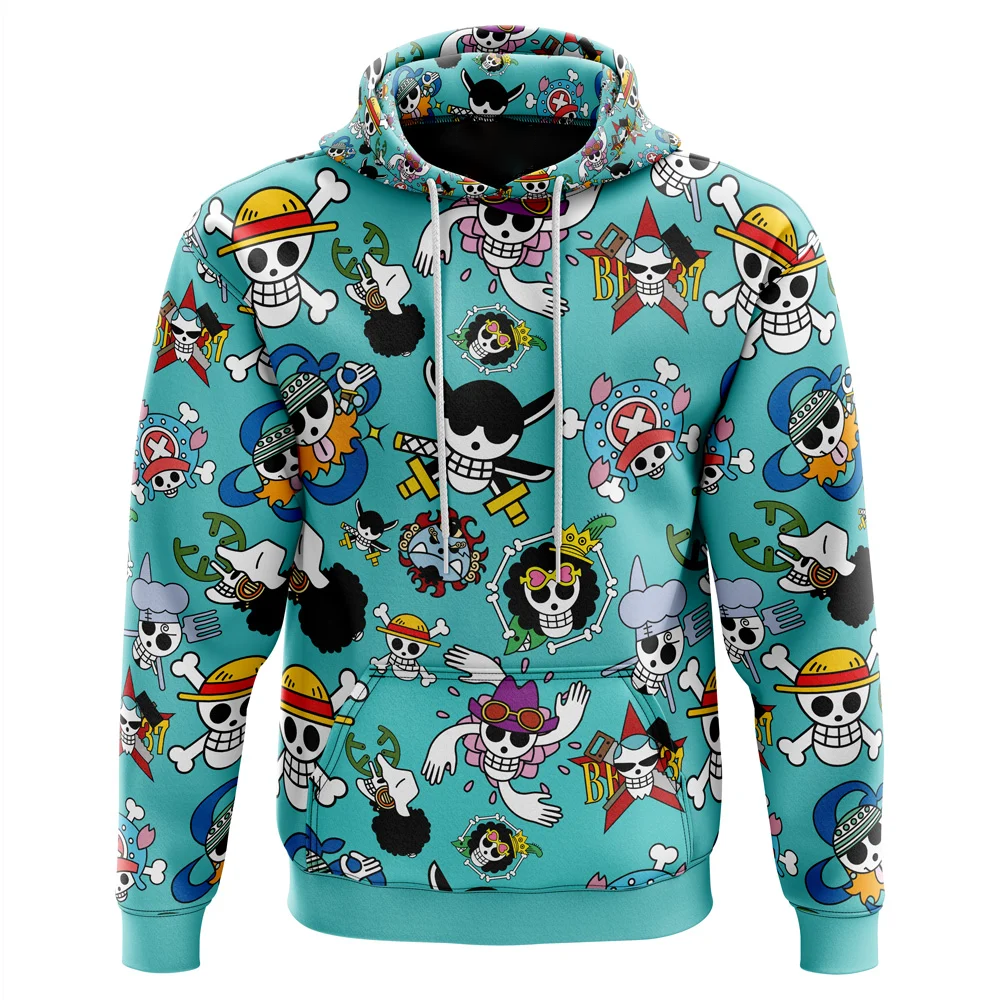 Anime Strawhats Jolly Roger One Piece Hoodie Perfect And Unique Gifts For Otaku Anime Fans On Christmas